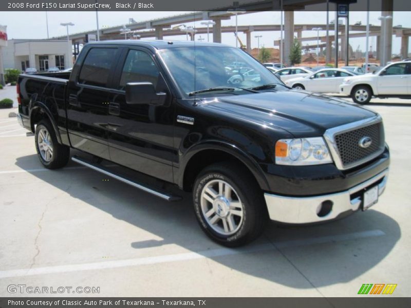 Black / Black 2008 Ford F150 Lariat SuperCrew