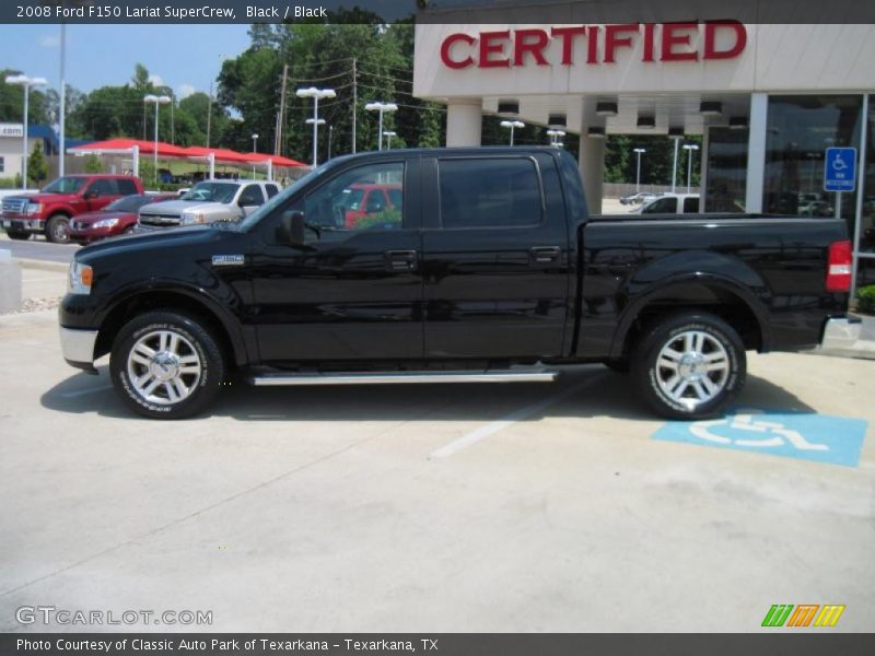 Black / Black 2008 Ford F150 Lariat SuperCrew