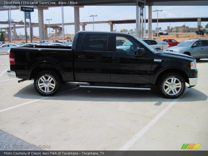 Black / Black 2008 Ford F150 Lariat SuperCrew