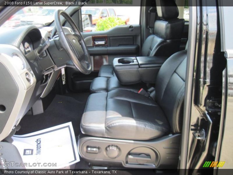 Black / Black 2008 Ford F150 Lariat SuperCrew