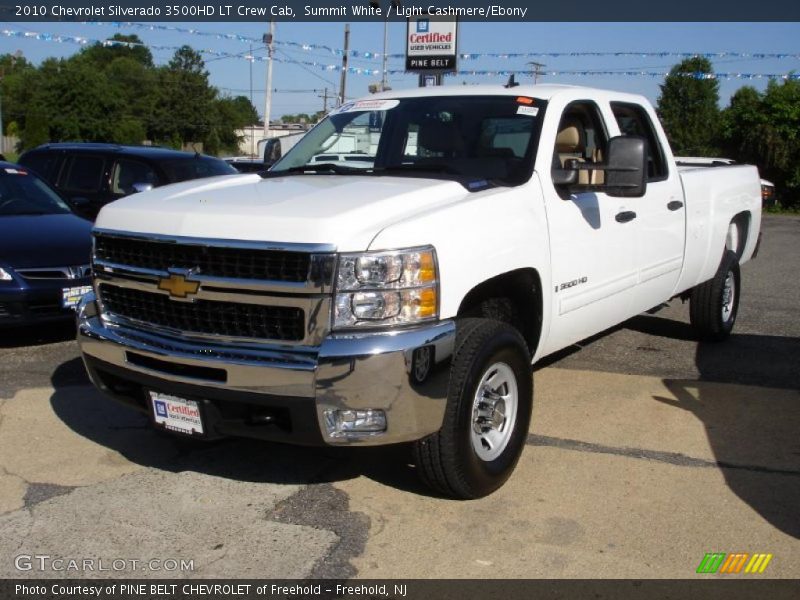 Summit White / Light Cashmere/Ebony 2010 Chevrolet Silverado 3500HD LT Crew Cab