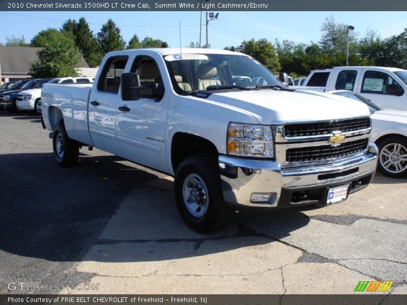 Summit White / Light Cashmere/Ebony 2010 Chevrolet Silverado 3500HD LT Crew Cab