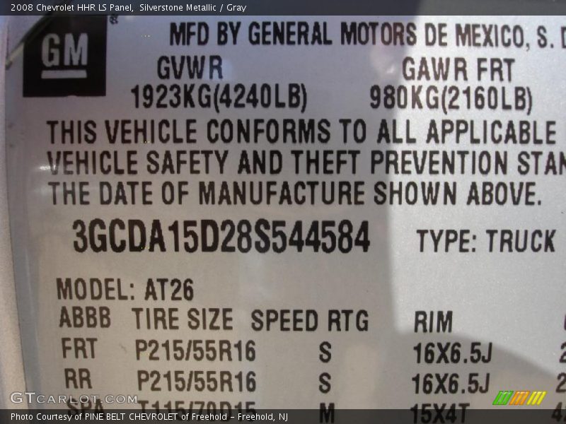 Silverstone Metallic / Gray 2008 Chevrolet HHR LS Panel