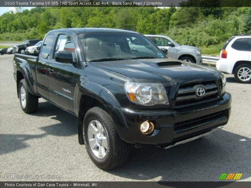 Black Sand Pearl / Graphite 2010 Toyota Tacoma V6 SR5 TRD Sport Access Cab 4x4