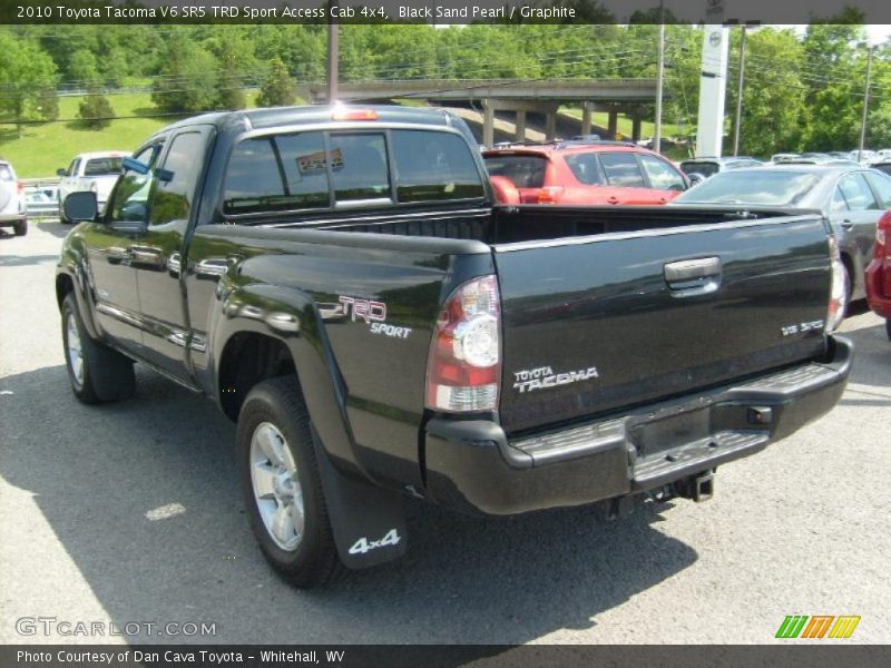 Black Sand Pearl / Graphite 2010 Toyota Tacoma V6 SR5 TRD Sport Access Cab 4x4