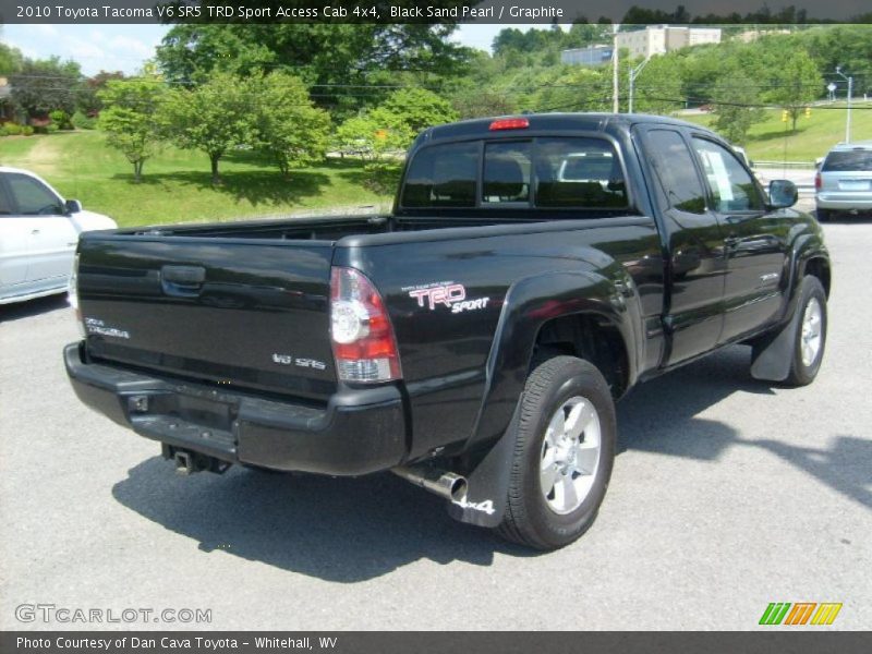 Black Sand Pearl / Graphite 2010 Toyota Tacoma V6 SR5 TRD Sport Access Cab 4x4