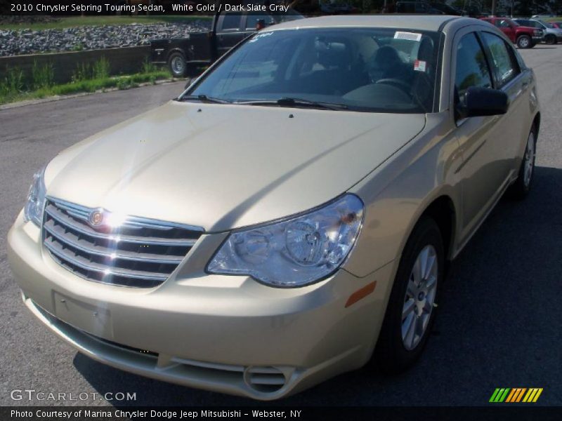 White Gold / Dark Slate Gray 2010 Chrysler Sebring Touring Sedan