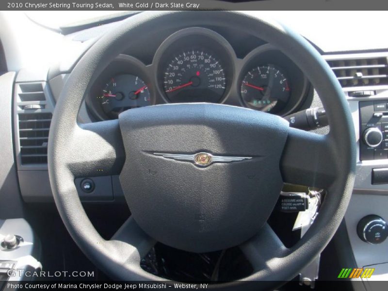 White Gold / Dark Slate Gray 2010 Chrysler Sebring Touring Sedan