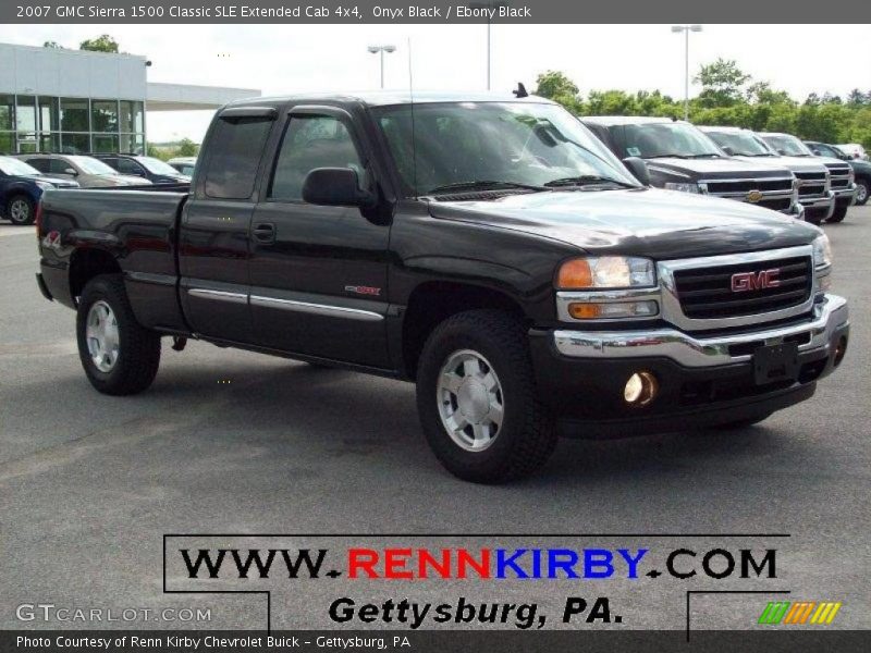 Onyx Black / Ebony Black 2007 GMC Sierra 1500 Classic SLE Extended Cab 4x4