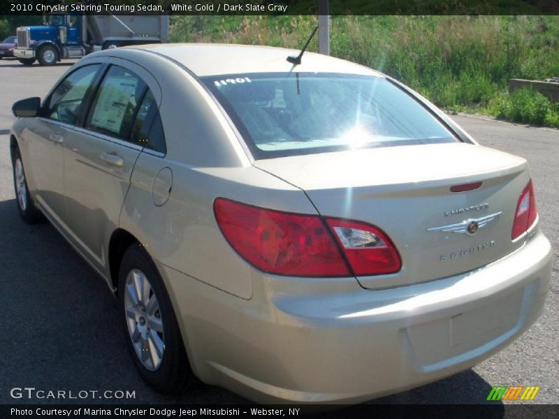 White Gold / Dark Slate Gray 2010 Chrysler Sebring Touring Sedan