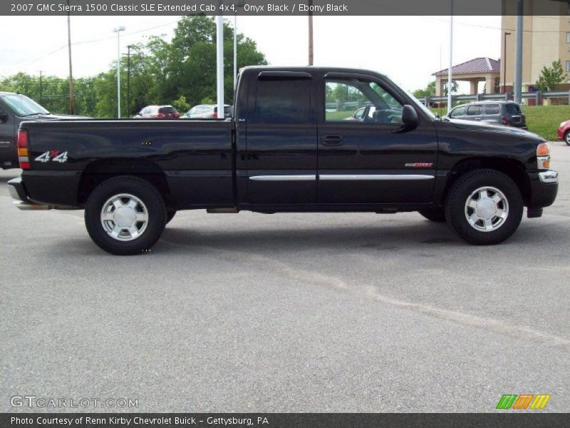 Onyx Black / Ebony Black 2007 GMC Sierra 1500 Classic SLE Extended Cab 4x4