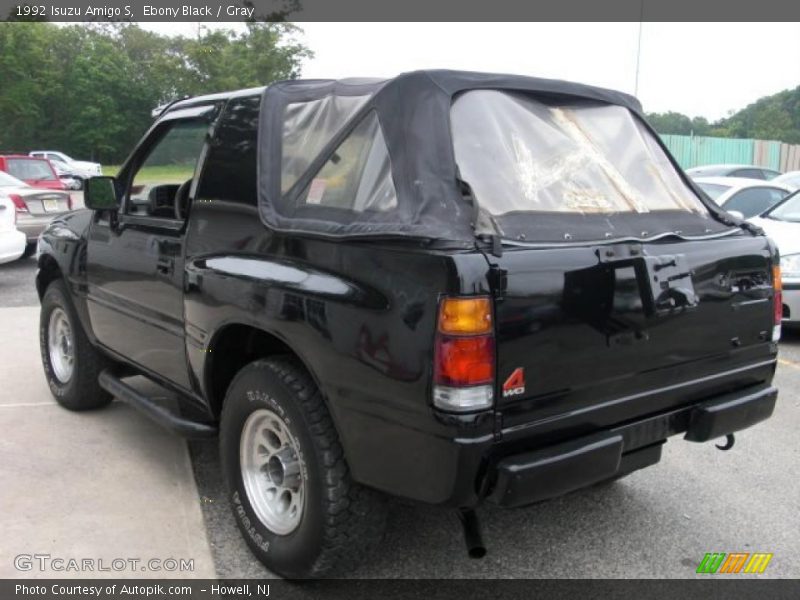 Ebony Black / Gray 1992 Isuzu Amigo S