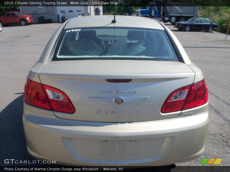 White Gold / Dark Slate Gray 2010 Chrysler Sebring Touring Sedan