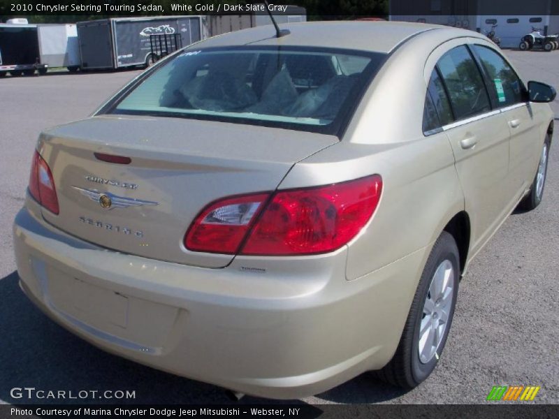 White Gold / Dark Slate Gray 2010 Chrysler Sebring Touring Sedan