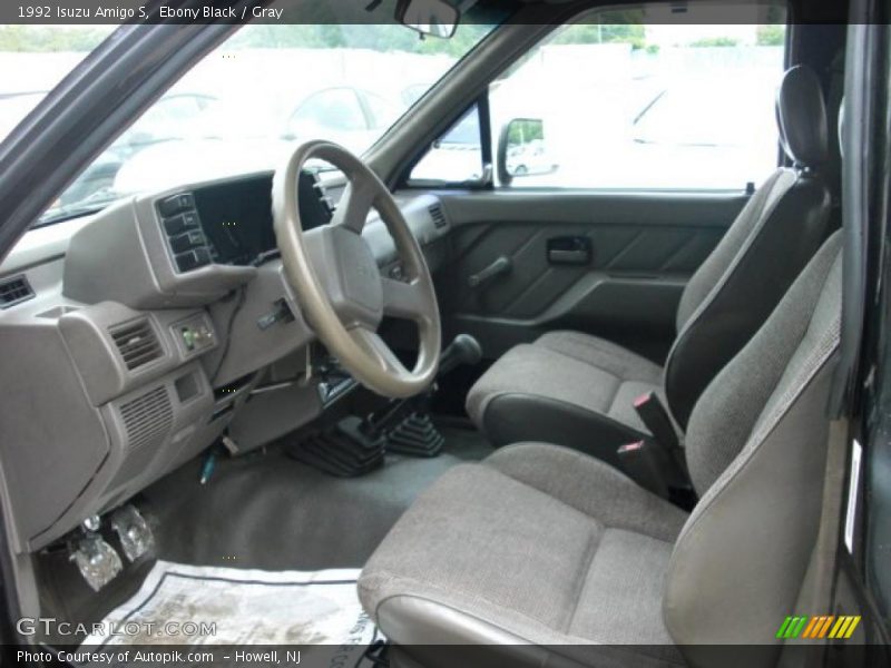 Ebony Black / Gray 1992 Isuzu Amigo S