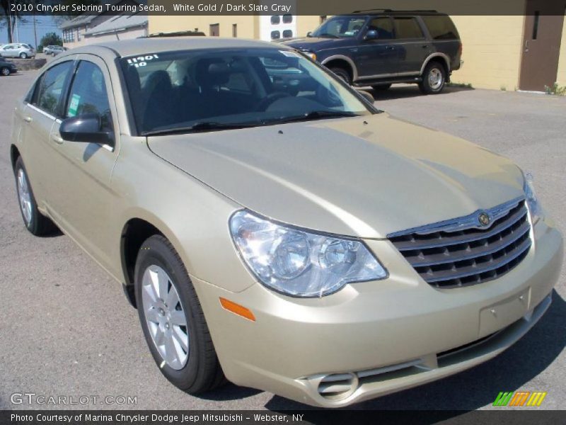 White Gold / Dark Slate Gray 2010 Chrysler Sebring Touring Sedan