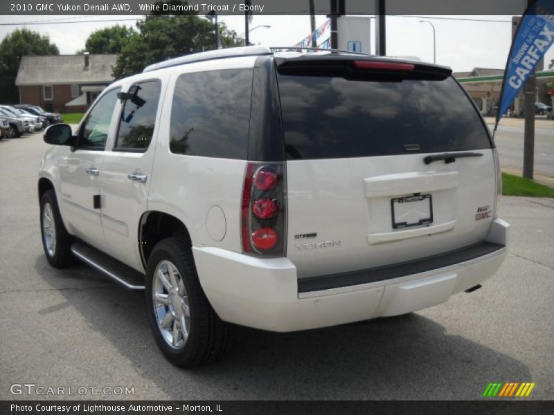 White Diamond Tricoat / Ebony 2010 GMC Yukon Denali AWD