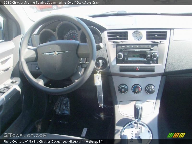White Gold / Dark Slate Gray 2010 Chrysler Sebring Touring Sedan