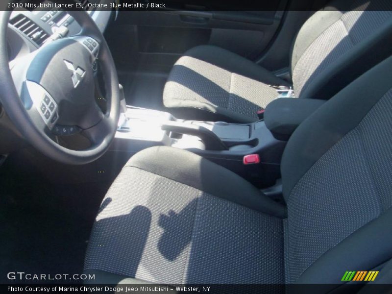 Octane Blue Metallic / Black 2010 Mitsubishi Lancer ES