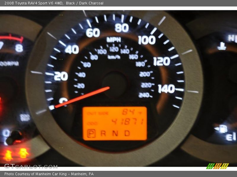 Black / Dark Charcoal 2008 Toyota RAV4 Sport V6 4WD