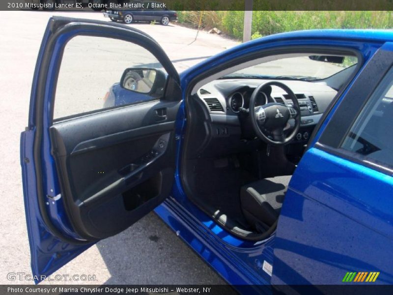 Octane Blue Metallic / Black 2010 Mitsubishi Lancer ES