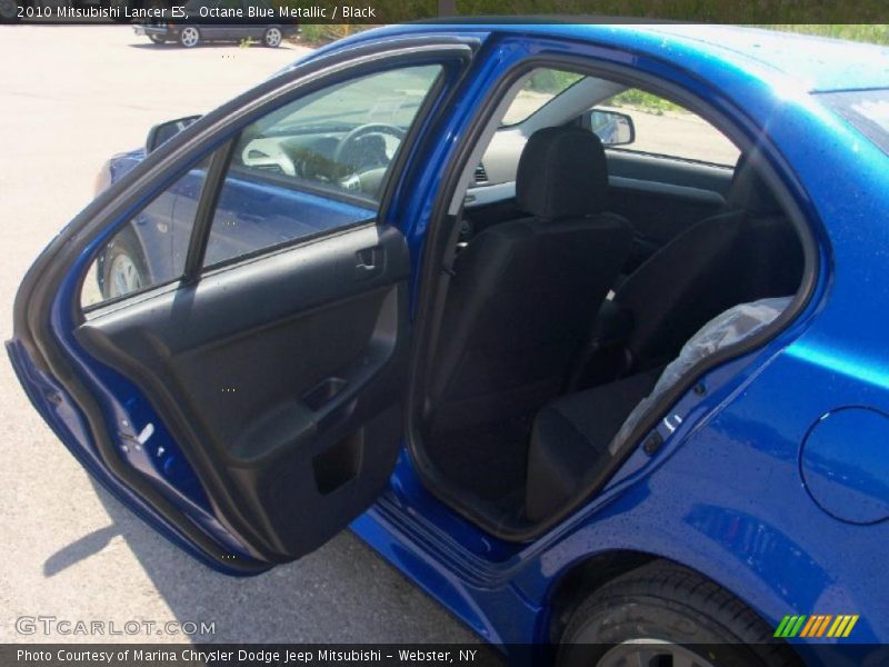 Octane Blue Metallic / Black 2010 Mitsubishi Lancer ES