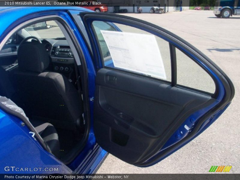 Octane Blue Metallic / Black 2010 Mitsubishi Lancer ES