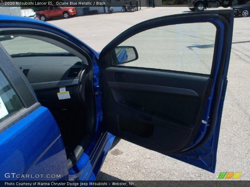Octane Blue Metallic / Black 2010 Mitsubishi Lancer ES