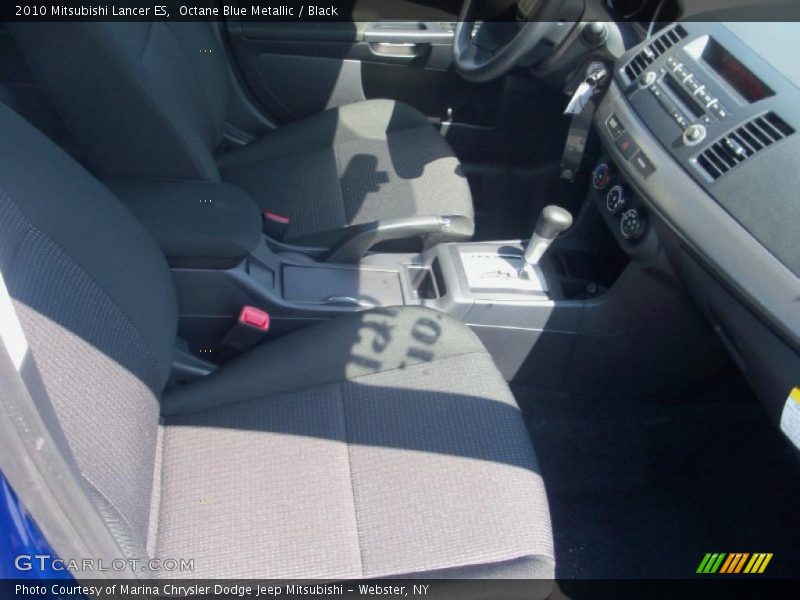 Octane Blue Metallic / Black 2010 Mitsubishi Lancer ES