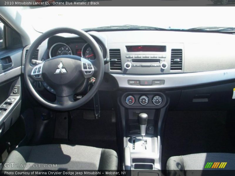 Octane Blue Metallic / Black 2010 Mitsubishi Lancer ES