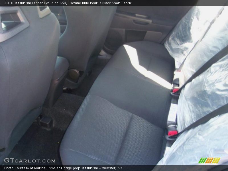 Octane Blue Pearl / Black Sport Fabric 2010 Mitsubishi Lancer Evolution GSR