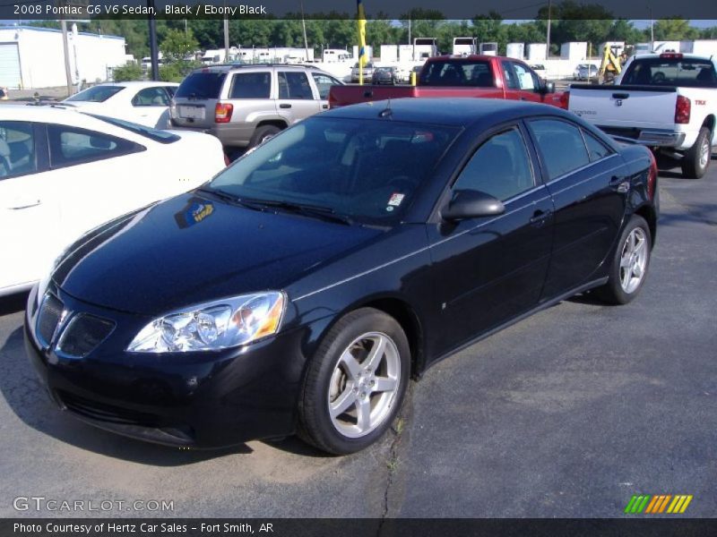 Black / Ebony Black 2008 Pontiac G6 V6 Sedan