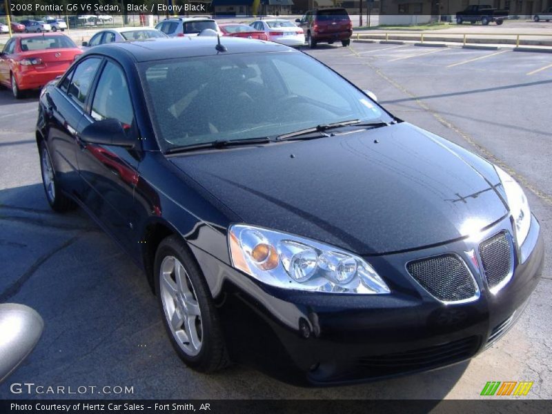 Black / Ebony Black 2008 Pontiac G6 V6 Sedan