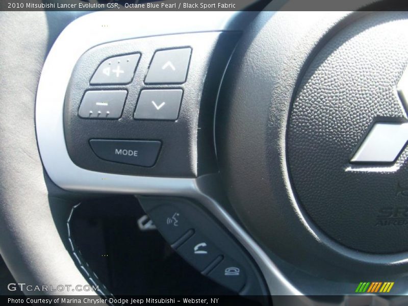 Octane Blue Pearl / Black Sport Fabric 2010 Mitsubishi Lancer Evolution GSR