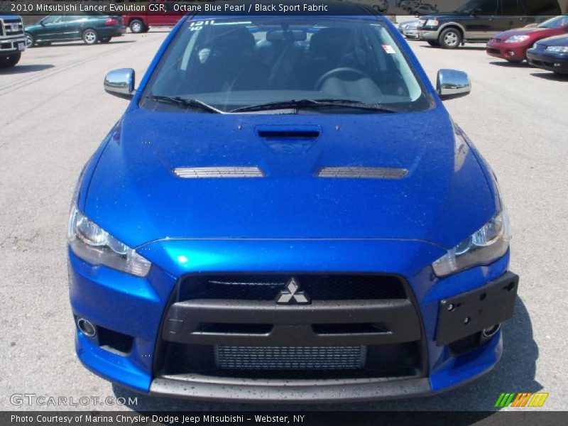 Octane Blue Pearl / Black Sport Fabric 2010 Mitsubishi Lancer Evolution GSR
