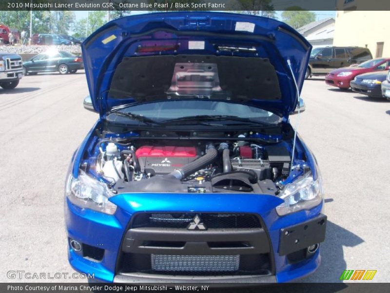 Octane Blue Pearl / Black Sport Fabric 2010 Mitsubishi Lancer Evolution GSR