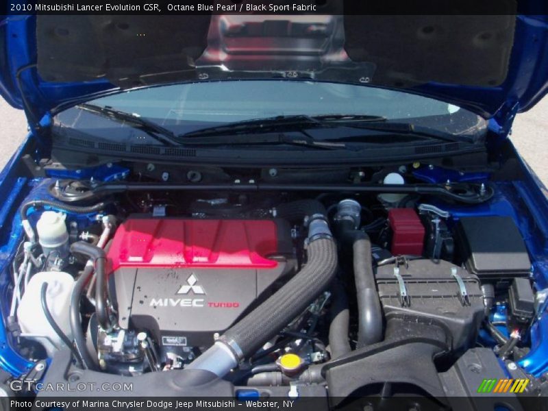 Octane Blue Pearl / Black Sport Fabric 2010 Mitsubishi Lancer Evolution GSR