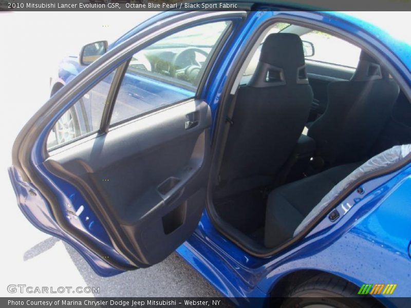Octane Blue Pearl / Black Sport Fabric 2010 Mitsubishi Lancer Evolution GSR