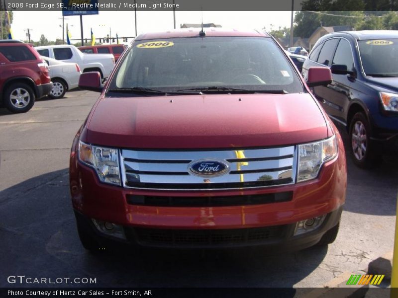 Redfire Metallic / Medium Light Stone 2008 Ford Edge SEL