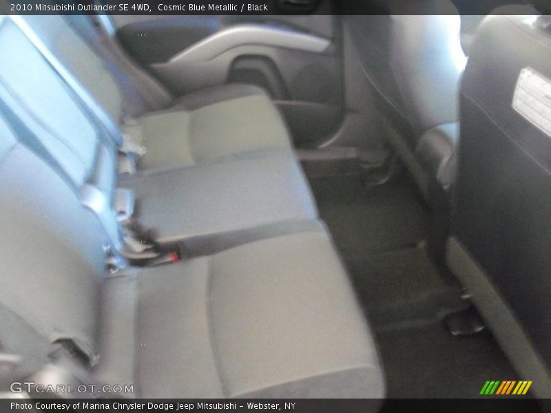 Cosmic Blue Metallic / Black 2010 Mitsubishi Outlander SE 4WD