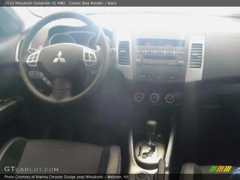 Cosmic Blue Metallic / Black 2010 Mitsubishi Outlander SE 4WD