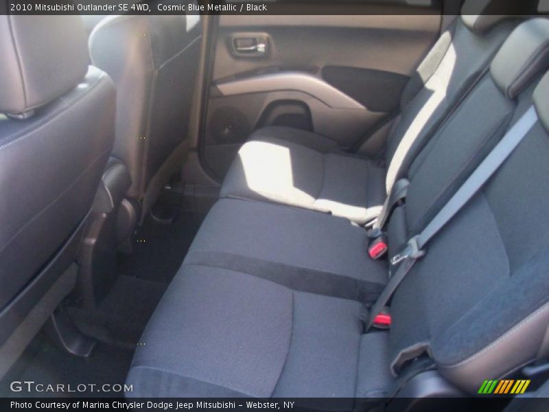 Cosmic Blue Metallic / Black 2010 Mitsubishi Outlander SE 4WD
