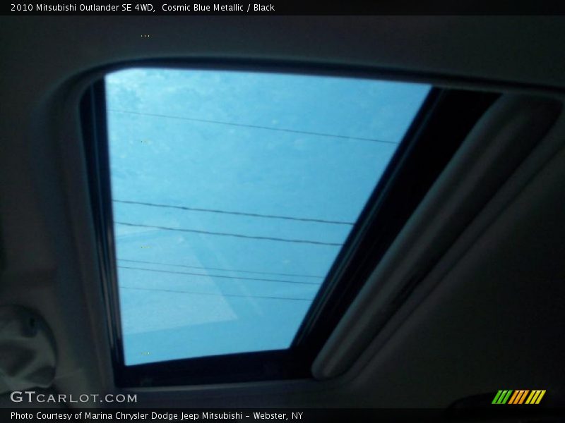 Cosmic Blue Metallic / Black 2010 Mitsubishi Outlander SE 4WD