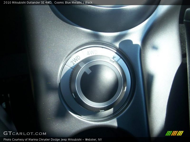 Cosmic Blue Metallic / Black 2010 Mitsubishi Outlander SE 4WD