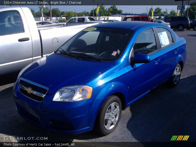 Bright Blue / Charcoal 2009 Chevrolet Aveo LT Sedan