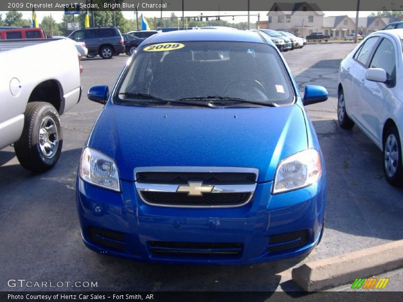 Bright Blue / Charcoal 2009 Chevrolet Aveo LT Sedan