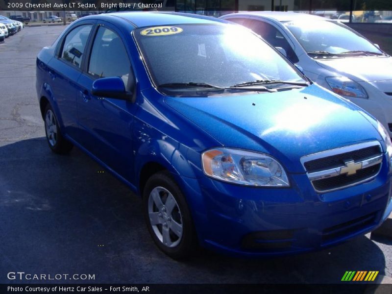 Bright Blue / Charcoal 2009 Chevrolet Aveo LT Sedan
