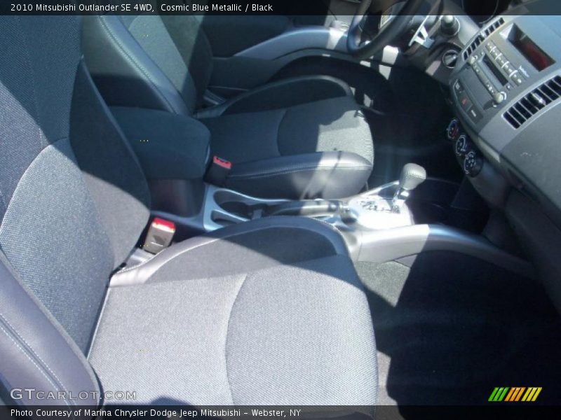 Cosmic Blue Metallic / Black 2010 Mitsubishi Outlander SE 4WD