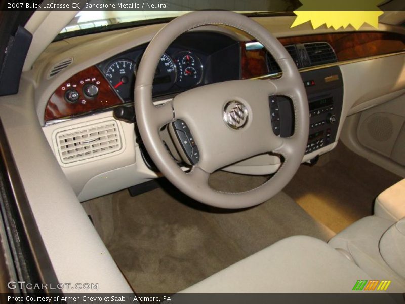 Sandstone Metallic / Neutral 2007 Buick LaCrosse CX