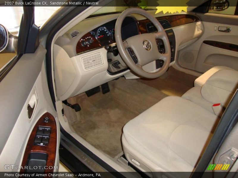 Sandstone Metallic / Neutral 2007 Buick LaCrosse CX